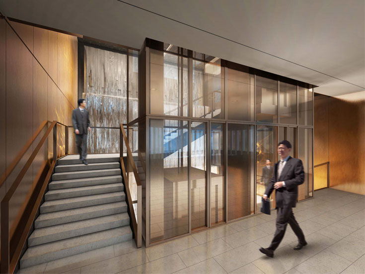 上海綠地廣場大廈寫字樓大廳設(shè)計-第6張圖片-上海古都建筑設(shè)計集團 上海綠地廣場大廈寫字樓大廳設(shè)計-第6張圖片-上海古都建筑設(shè)計集團