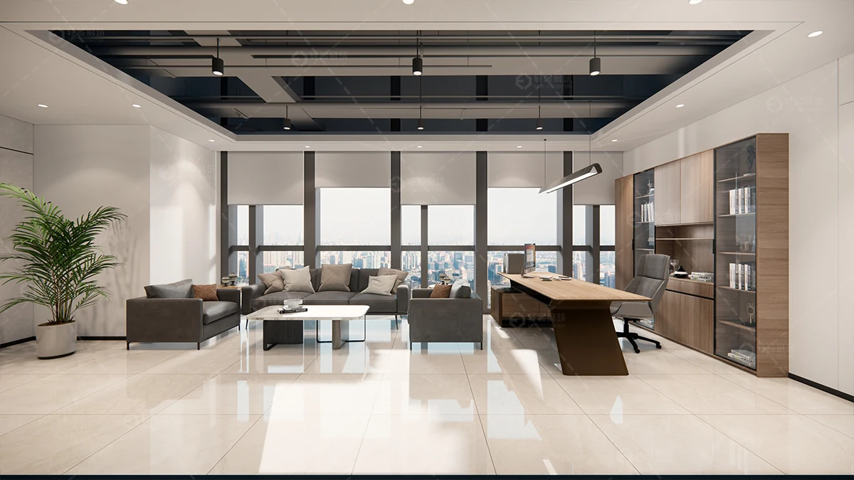 4000芯片開發(fā)公司辦公室裝潢效果-第5張圖片-上海古都建筑設計集團