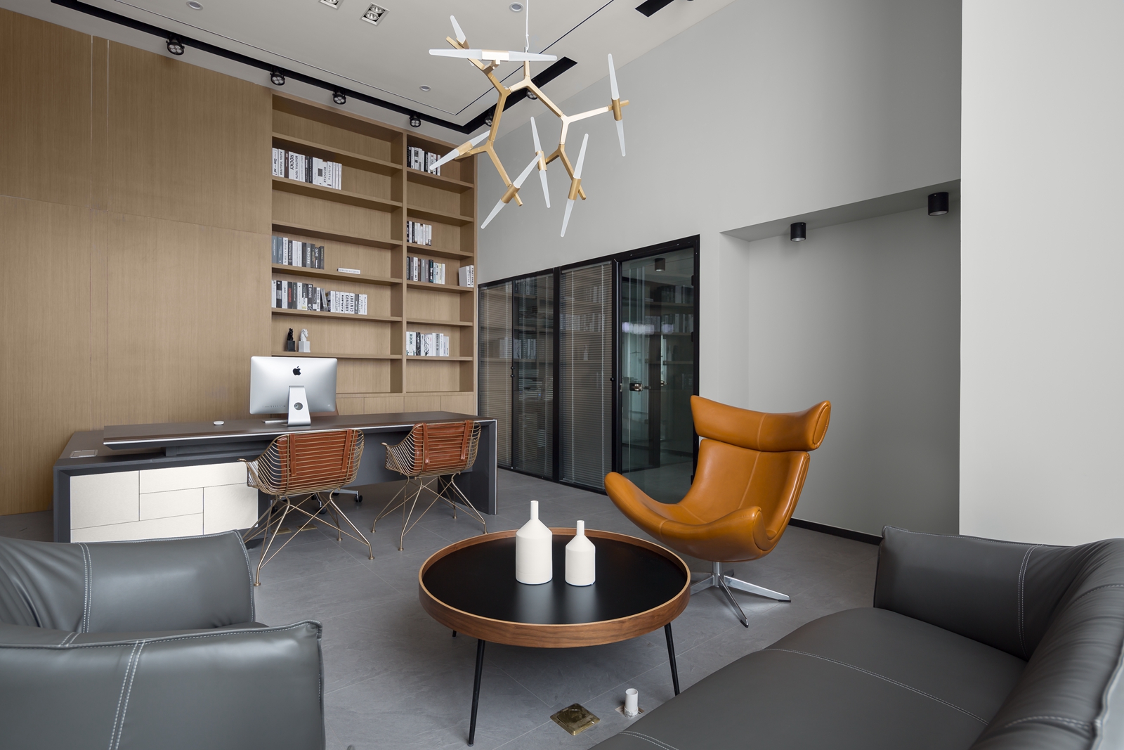 徐匯區(qū)辦公室裝修高挑復式設計-第1張圖片-上海古都建筑設計集團