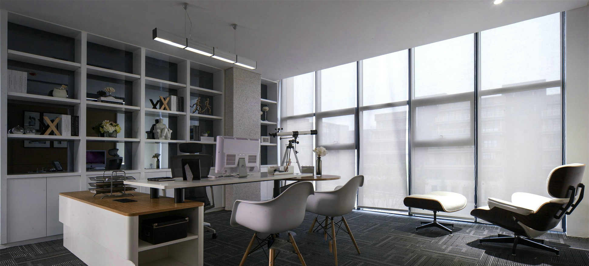 上海現(xiàn)代時(shí)尚風(fēng)格辦公室裝修設(shè)計(jì)-第3張圖片-上海古都建筑設(shè)計(jì)集團(tuán)