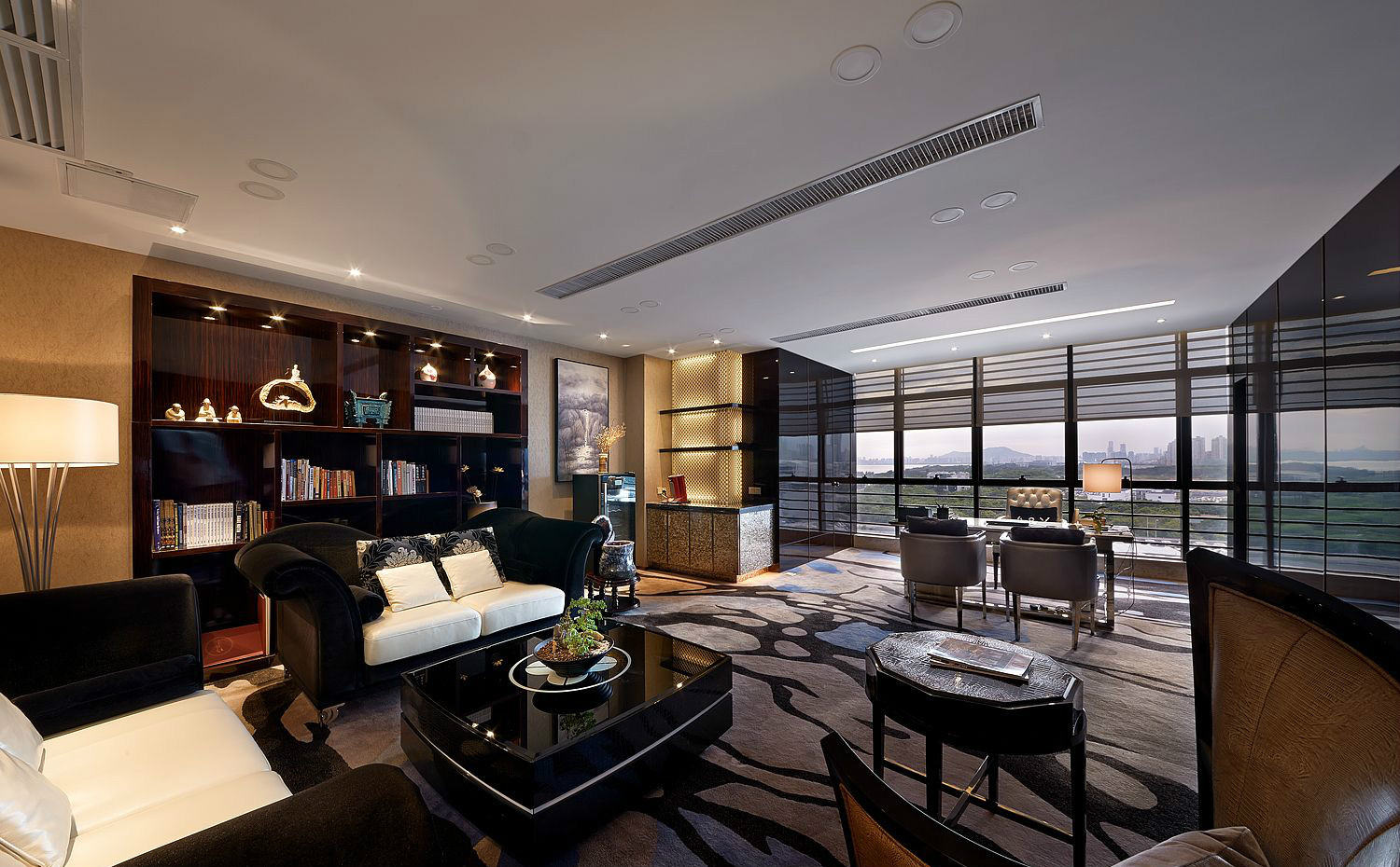 大氣奢華風格辦公室裝修設(shè)計-第15張圖片-上海古都建筑設(shè)計集團