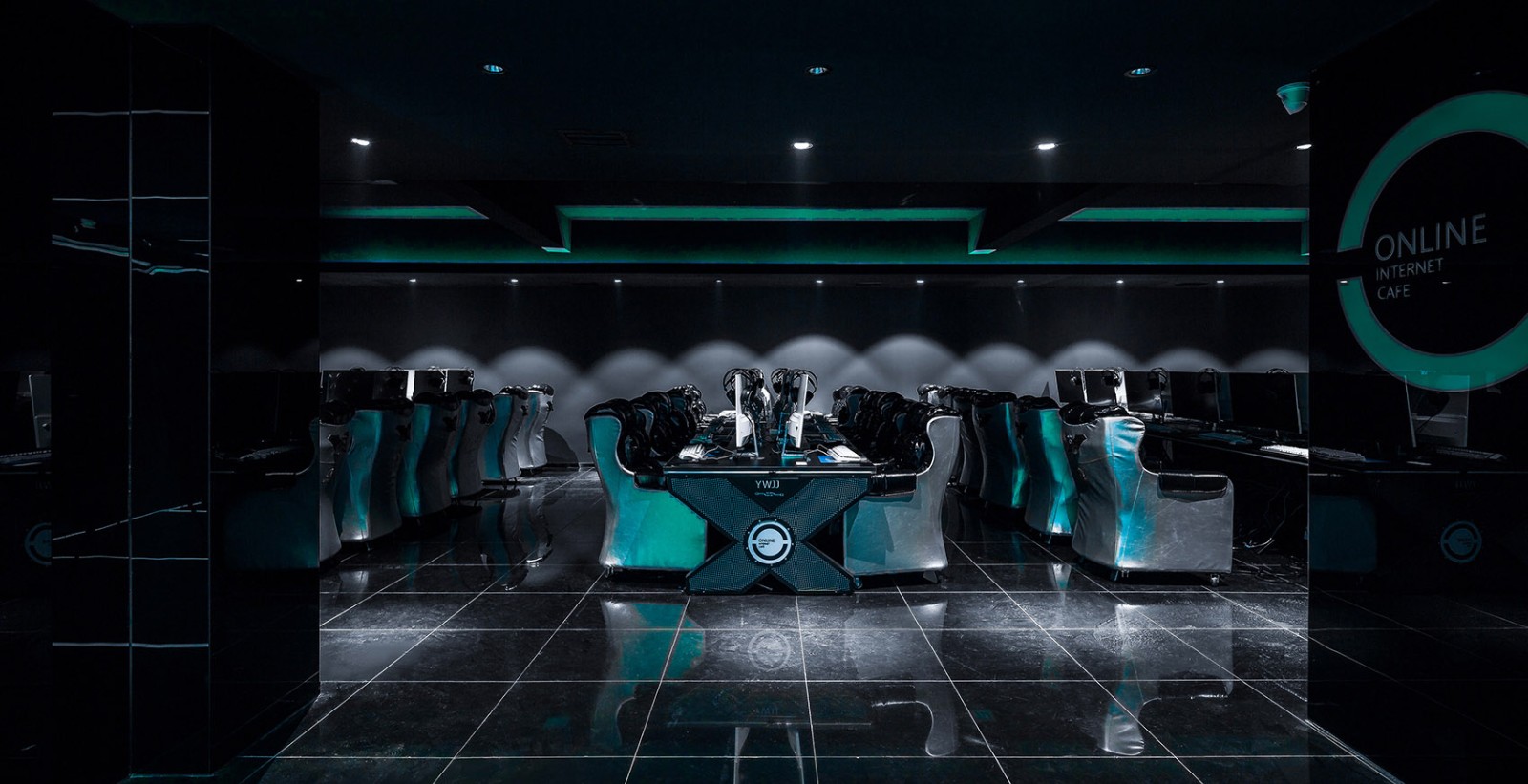 科技電競風格網(wǎng)吧裝修設計-第1張圖片-上海古都建筑設計集團