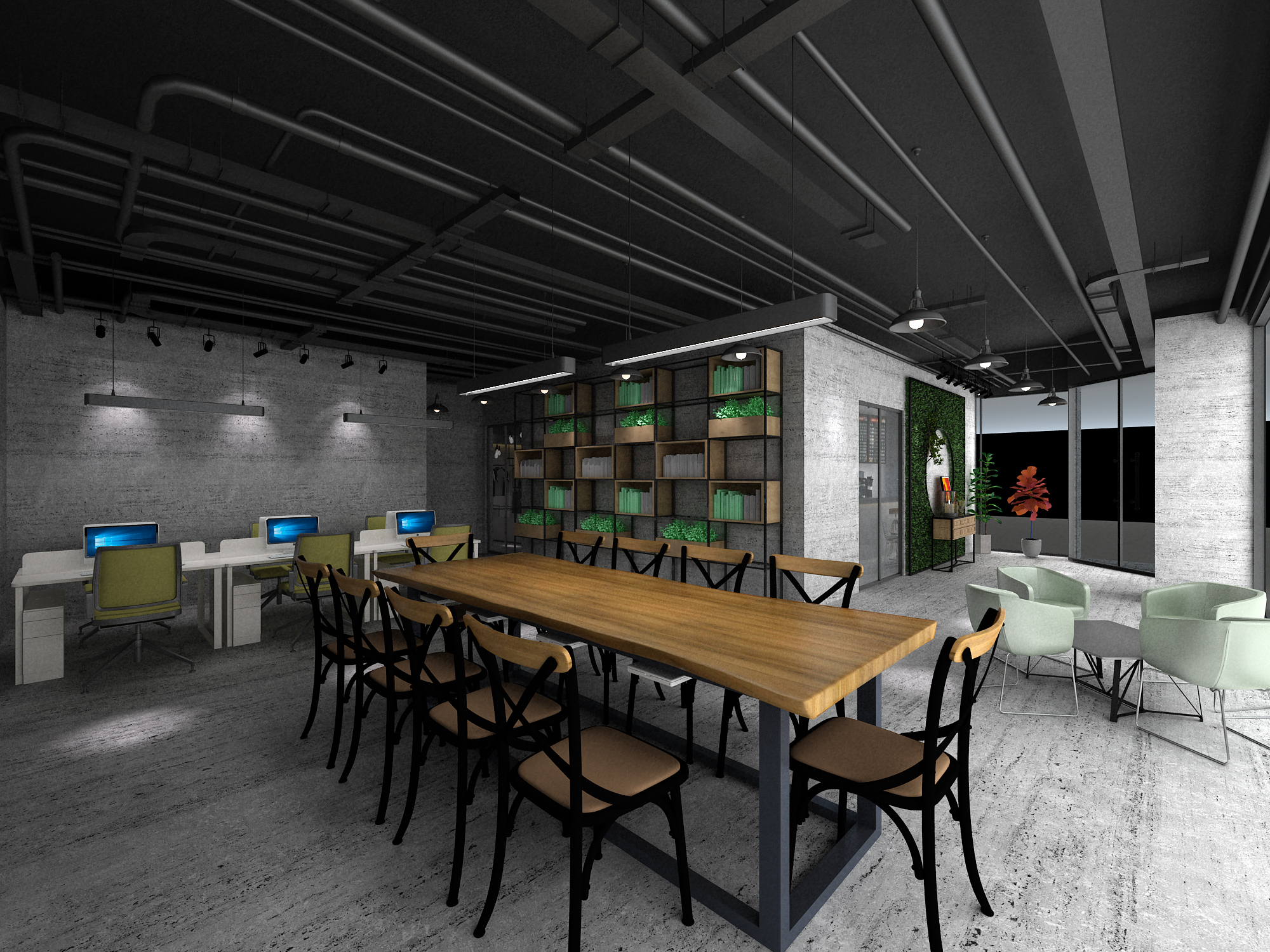 工業(yè)風服裝店裝修設計-第3張圖片-上海古都建筑設計集團 工業(yè)風服裝店裝修設計-第3張圖片-上海古都建筑設計集團