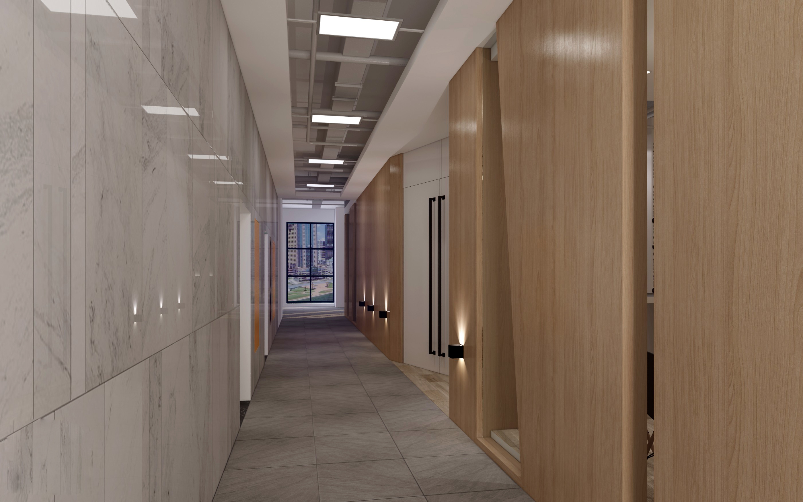 質(zhì)樸風格辦公室裝修效果圖-第4張圖片-上海古都建筑設計集團