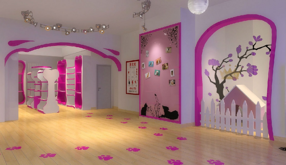粉色可愛系寵物一體店裝修設(shè)計(jì)-第3張圖片-上海古都建筑設(shè)計(jì)集團(tuán) 粉色可愛系寵物一體店裝修設(shè)計(jì)-第3張圖片-上海古都建筑設(shè)計(jì)集團(tuán)