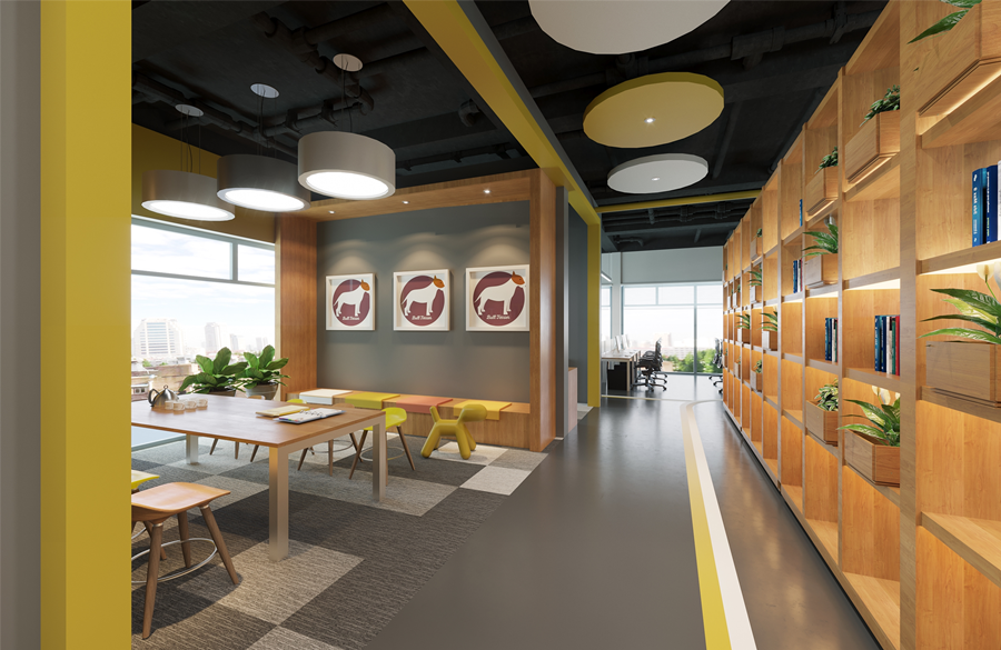 松江辦公室裝修800平國有公司辦公室-辦公室裝修設(shè)計(jì)效果圖-第4張圖片-上海古都建筑設(shè)計(jì)集團(tuán)