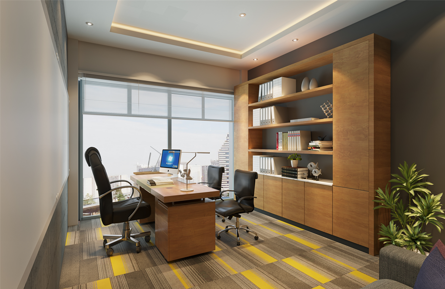 松江辦公室裝修800平國有公司辦公室-辦公室裝修設(shè)計(jì)效果圖-第5張圖片-上海古都建筑設(shè)計(jì)集團(tuán)