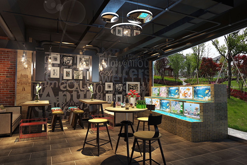 200平燒烤店鋪設(shè)計裝潢實景圖-第2張圖片-上海古都建筑設(shè)計集團 200平燒烤店鋪設(shè)計裝潢實景圖-第2張圖片-上海古都建筑設(shè)計集團